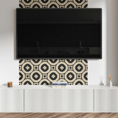 Obdĺžnikový panel na stenu Vzor štvorcových geometrických útvarov