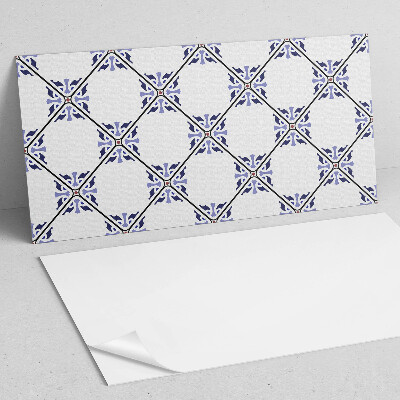 Obdĺžnikový stenový panel Zloženie kvetinového vzoru