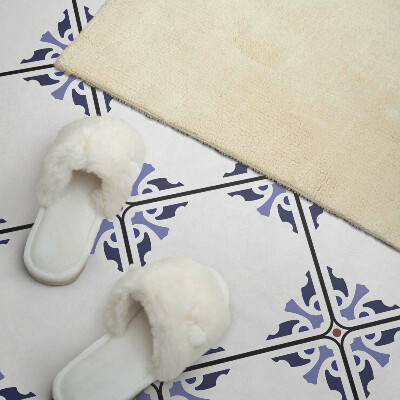 Obdĺžnikový stenový panel Zloženie kvetinového vzoru