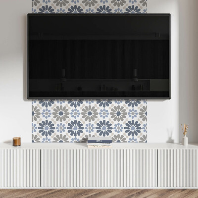 Samolepiaci panel na stenu Kvetinová harmónia v symetrii