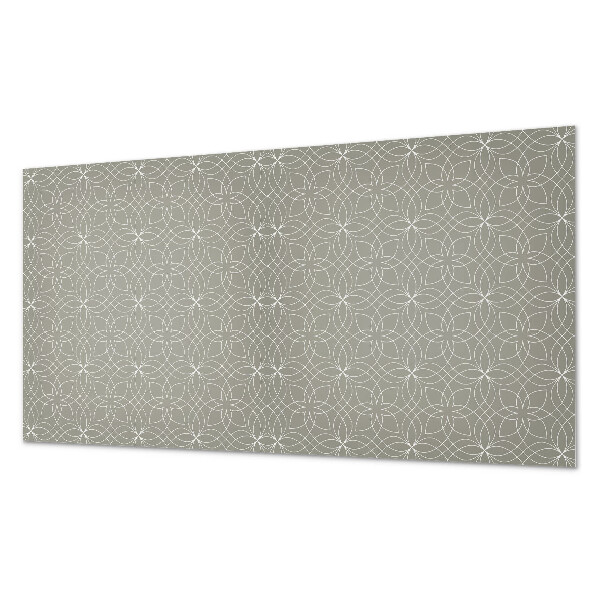 Obdĺžnikový stenový panel Kvetinový vzor v geometrickom štýle