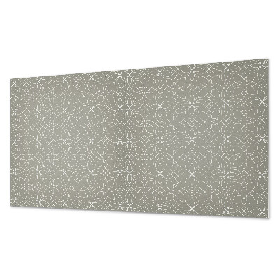 Obdĺžnikový stenový panel Kvetinový vzor v geometrickom štýle