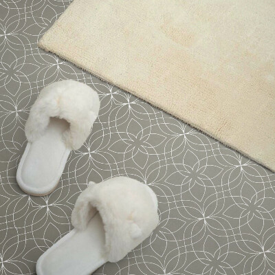 Obdĺžnikový stenový panel Kvetinový vzor v geometrickom štýle