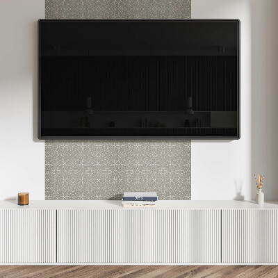 Obdĺžnikový stenový panel Kvetinový vzor v geometrickom štýle