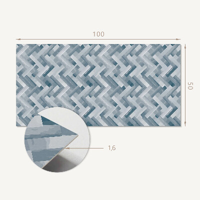 Obdĺžnikový panel na stenu Cik-cak pruhovaný vzor