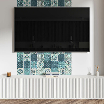 Samolepiaci panel na stenu Mozaikové tvary v geometrii