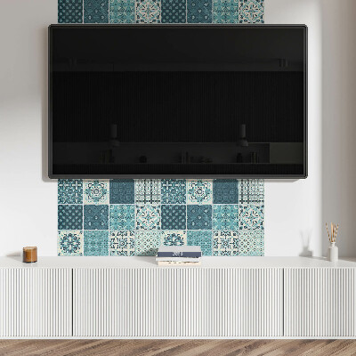 Samolepiaci panel na stenu Mozaikové tvary v geometrii