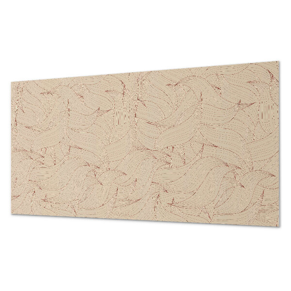 Obdĺžnikový stenový panel Kľukatý vzor čiary