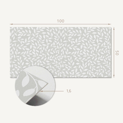Samolepiaci panel na stenu Jemné rastlinné motívy