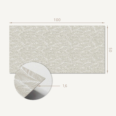 Obdĺžnikový panel na stenu Listové grafické rozloženie