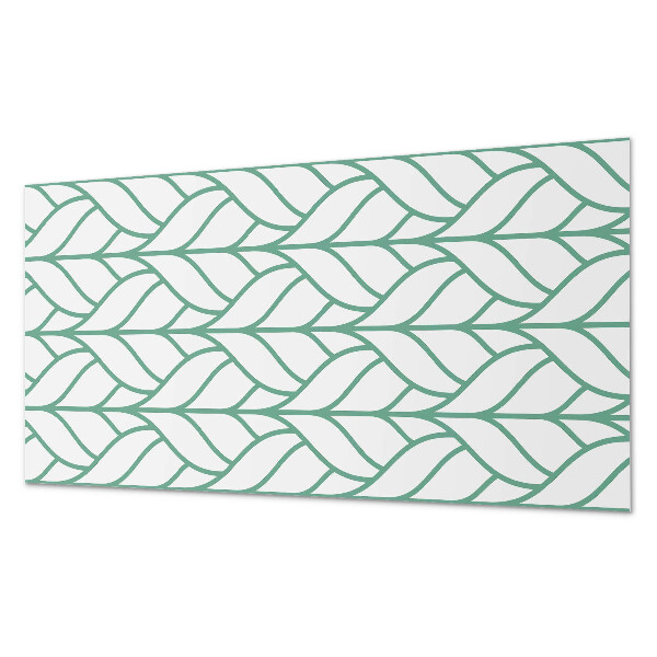 Obdĺžnikový stenový panel Listy v harmonickej symetrii