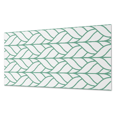 Obdĺžnikový stenový panel Listy v harmonickej symetrii