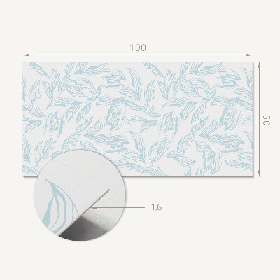 Samolepiaci panel na stenu Jemný listový motív