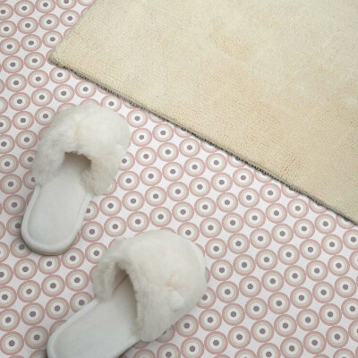 Obdĺžnikový stenový panel Kruhy v mriežkovom vzore