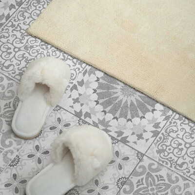 Samolepiaci panel na stenu Geometricko-kvetinový motív