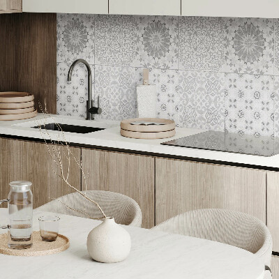 Samolepiaci panel na stenu Geometricko-kvetinový motív