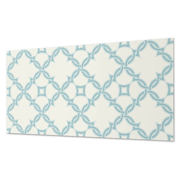 Obdĺžnikový stenový panel Prepletené motívy v sieťovanej kompozícii