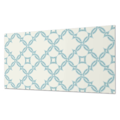 Obdĺžnikový stenový panel Prepletené motívy v sieťovanej kompozícii