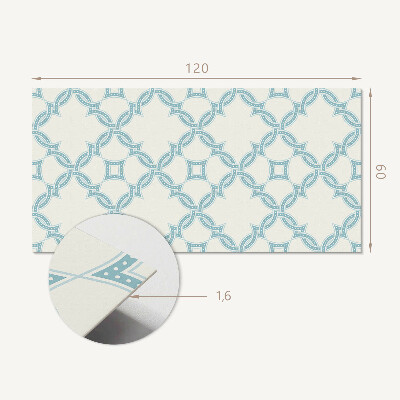Obdĺžnikový stenový panel Prepletené motívy v sieťovanej kompozícii