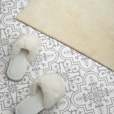 Obdĺžnikový panel na stenu Kvetinový vzor s ozdobnými detailmi