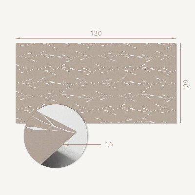 Obdĺžnikový panel na stenu Kvetinový motív jemných lístkov