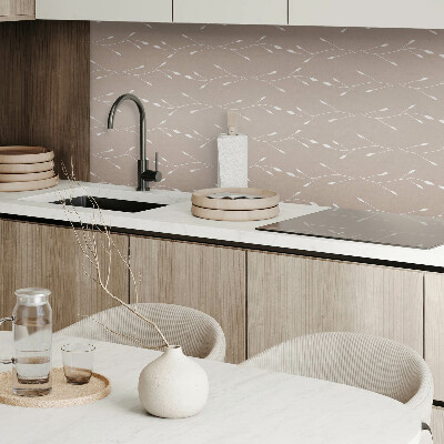 Obdĺžnikový panel na stenu Kvetinový motív jemných lístkov