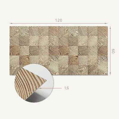 Obdĺžnikový stenový panel Dosky v prírodnom štýle