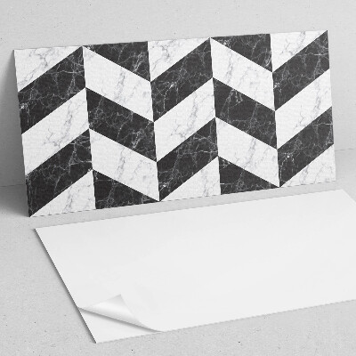 Obdĺžnikový panel na stenu Mramorová rybia kosť v elegantnom štýle