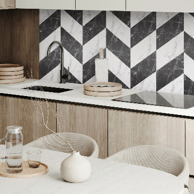 Obdĺžnikový panel na stenu Mramorová rybia kosť v elegantnom štýle