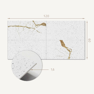 Obdĺžnikový panel na stenu Štýlový mramorový motív