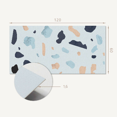 Obdĺžnikový panel na stenu Abstraktný rockový motív