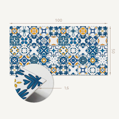 Obdĺžnikový stenový panel Mozaikové motívy v rozložení