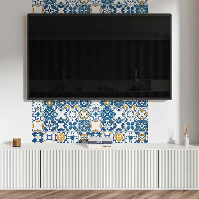 Obdĺžnikový stenový panel Mozaikové motívy v rozložení