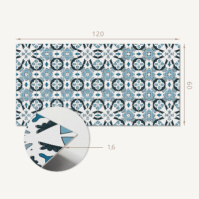 Obdĺžnikový panel na stenu Vzor dlaždíc v geometrickom štýle