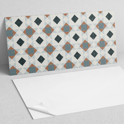 Samolepiaci panel na stenu Kachľový geometrický motív