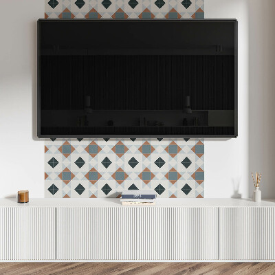 Samolepiaci panel na stenu Kachľový geometrický motív