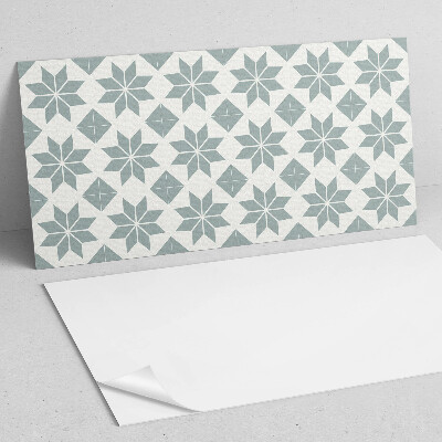 Obdĺžnikový panel na stenu Kvetinové motívy v geometrickom štýle