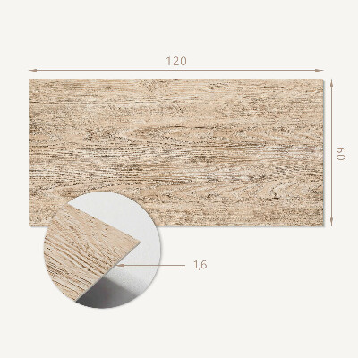 Obdĺžnikový stenový panel Autentický vzor dreva