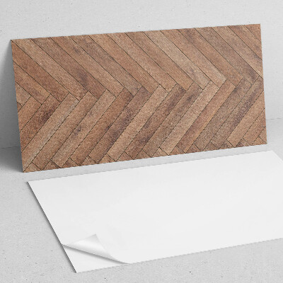 Samolepiaci panel na stenu Dosky usporiadané do vzoru rybej kosti