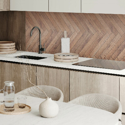 Samolepiaci panel na stenu Dosky usporiadané do vzoru rybej kosti