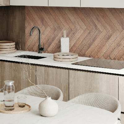 Samolepiaci panel na stenu Dosky usporiadané do vzoru rybej kosti