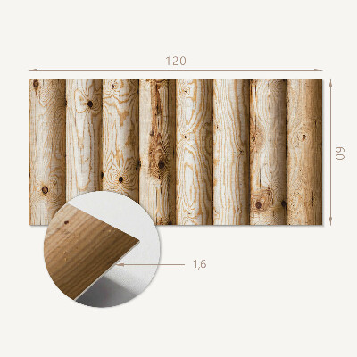 Obdĺžnikový panel na stenu Vzory prírodného dreva