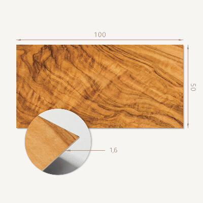 Obdĺžnikový panel na stenu Vzor inšpirovaný drevom
