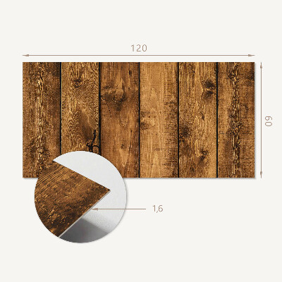 Obdĺžnikový panel na stenu Drevené dosky s jedinečnou textúrou