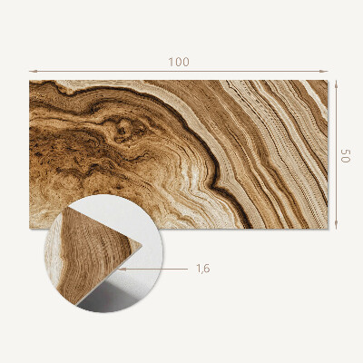 Obdĺžnikový stenový panel Vzory inšpirované drevom