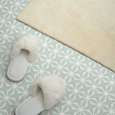 Obdĺžnikový stenový panel Kvetinový vzor v geometrických tvaroch