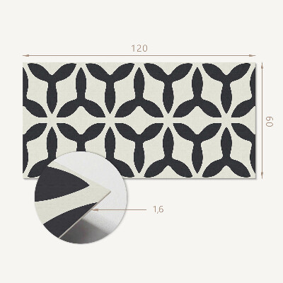 Obdĺžnikový panel na stenu Elegantný motív plutvy