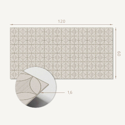 Samolepiaci panel na stenu Okrúhly vzor v geometrickom štýle