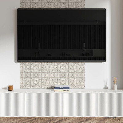 Samolepiaci panel na stenu Okrúhly vzor v geometrickom štýle