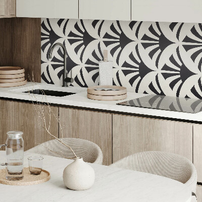 Samolepiaci panel na stenu Zelené akcenty v abstraktnom štýle